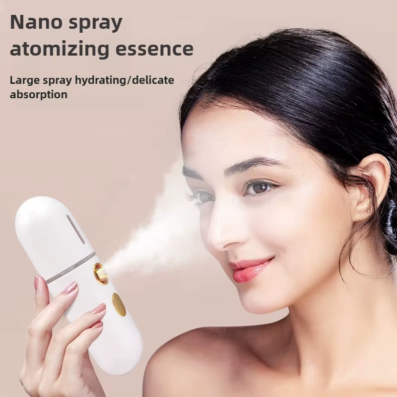 Revitalize Your Skin with the Mini Facial Steamer - Nano Spray Moisturizing Vaporizer for Hydration On-the-Go